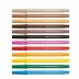 12 Canetinhas Colors - Caras & Cores - 6 Cores + 6 Tons de Pele - Faber-Castell