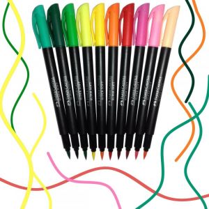 20 Canetinhas SuperSoft Brush - Faber-Castell - Marcadores Ponta Pincel - 20 Cores