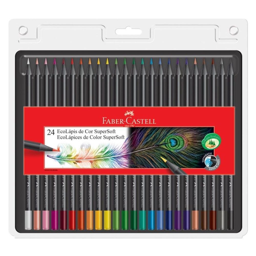 24 EcoLápis De Cor Supersoft - Faber-Castell