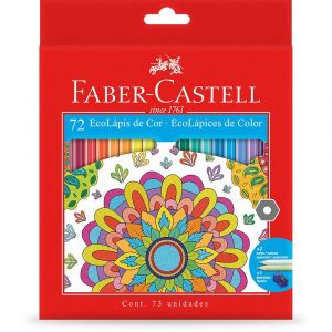 72 EcoLápis de Cor + 2 Cores Especiais + 1 Apontador - Faber-Castell