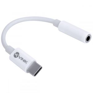 Adaptador de Fone de Ouvido Celular P2 3.5mm para USB Tipo C 7.1 Audio