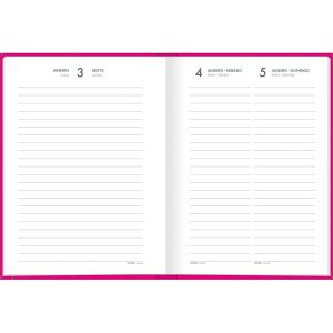 Agenda Costurada Diária Pepper Rosa Tilibra