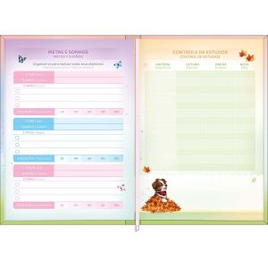 Agenda Costurada Diária Petit 10,5 X 14,8cm Jolie 2025 Tilibra (Sortido)