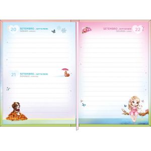 Agenda Costurada Diária Petit 10,5 X 14,8cm Jolie 2025 Tilibra (Sortido)