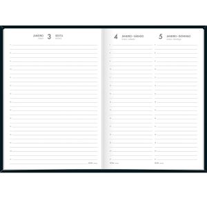 Agenda Costurada Diária 14,5 X 20,5 Cm Spice Preta 2025 Tilibra 