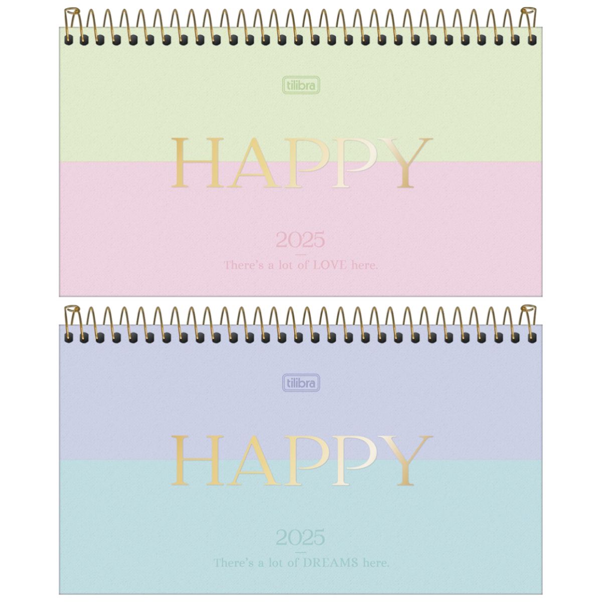 Agenda Espiral de Bolso Happy 2025 Tilibra (Sortido)