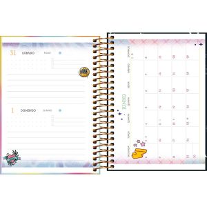 Agenda Espiral Capricho 2025 Tilibra (Sortido)