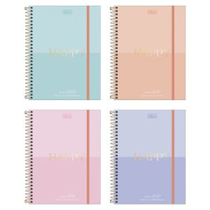 Planner Espiral 17,7 X 24cm Happy 90g 2025 Tilibra (Sortido)