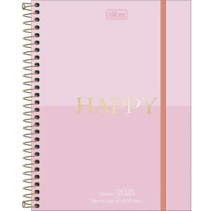 Planner Espiral 17,7 X 24cm Happy 90g 2025 Tilibra (Sortido)