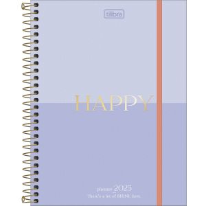 Planner Espiral 17,7 X 24cm Happy 90g 2025 Tilibra (Sortido)