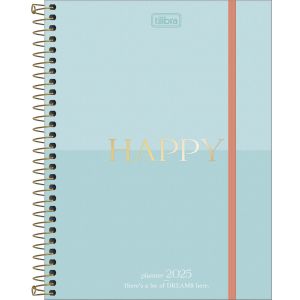 Planner Espiral 17,7 X 24cm Happy 90g 2025 Tilibra (Sortido)