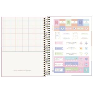 Planner Espiral 17,7 X 24cm Happy 90g 2025 Tilibra (Sortido)