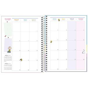 Planner Espiral 17,7 X 24cm Snoopy 2025 Tilibra (Sortido)