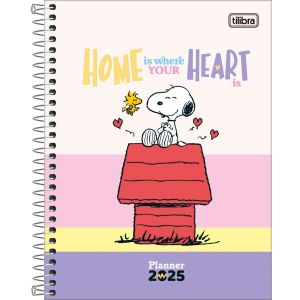 Planner Espiral 17,7 X 24cm Snoopy 2025 Tilibra (Sortido)