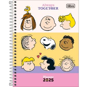 Planner Espiral 17,7 X 24cm Snoopy 2025 Tilibra (Sortido)