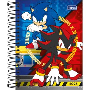 Agenda Espiral Diária Sonic 2025 Tilibra (Sortido)