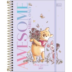 Agenda Planner Espiral Pooh 2025 Tilibra (Sortido)