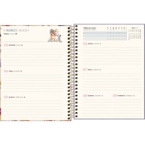 Agenda Planner Espiral Pooh 2025 Tilibra (Sortido)