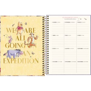 Agenda Planner Espiral Pooh 2025 Tilibra (Sortido)