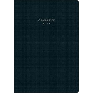 Agenda Planner Grampeada Cambridge 2025 Preta Tilibra (Sortido)