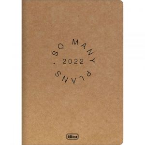 Planner Grampeado 17,8 x 25,4 cm Kraftwork 90 G 2023 (Sortido)