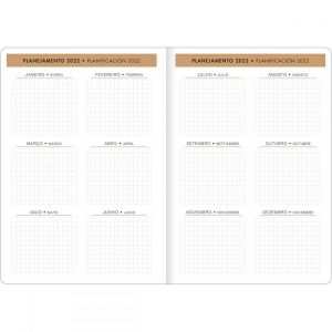 Planner Grampeado 17,8 x 25,4 cm Kraftwork 90 G 2023 (Sortido)