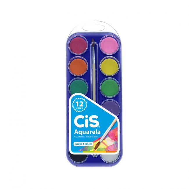 Aquarela 12 Cores - CIS