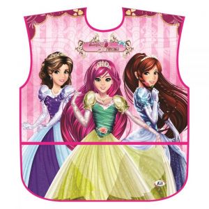 Avental Plástico Escolar Infantil Feminino Estampas Sortidas - Beautiful Princess (Unidade)