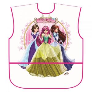 Avental Plástico Escolar Infantil Feminino Estampas Sortidas - Beautiful Princess (Unidade)