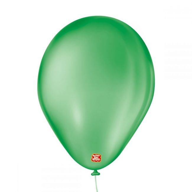 Balão Liso 7 Polegadas - Verde Bandeira - 50 Unidades