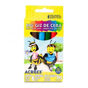 Big Giz de Cera 6 Cores Acrilex