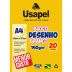 Bloco Desenho Branco A4 140g/m² 20 Folhas Usapel UP25058