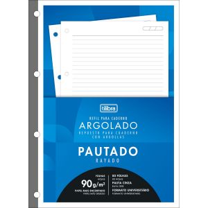 BLOCO DE FICHÁRIO REFIL TILIFLEX PARA CADERNO ARGOLADO UNIVERSITÁRIO ACADÉMIE 80 FOLHAS