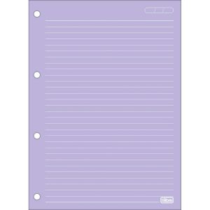 Refil Tiliflex Para Caderno Argolado Universitário 80 Folhas Coloridas C/ Pautas Brancas 90g Tilibra