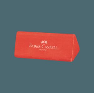 Borracha Triangular Jumbo Vermelha Faber-Castell