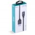 Cabo USB x Micro USB B 2.0 - 5 pinos - 1 Metro - MUSB-1 - Preto