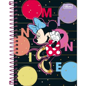 Caderneta Espiral Capa Dura 1/8 Minnie 80 Folhas Tilibra (Sortido)