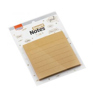 Bloco Smart Notes 76 x 76 mm Pautado - Kraft - 50 Folhas - 1 Bloco