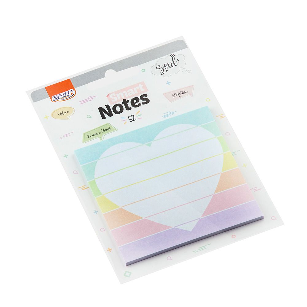 Bloco Smart Notes 76 x 76mm - S2 - 30 Folhas - 1 Bloco