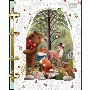 Caderno Argolado Cartonado Colegial Loveland 80 Folhas Tilibra (Sortido)