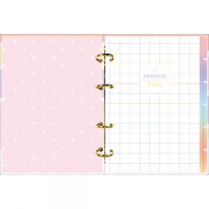 Caderno Argolado Cartonado Colegial Happy 160 Folhas