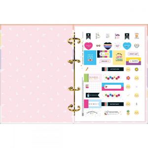 Caderno Argolado Cartonado Colegial Happy 160 Folhas