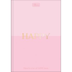 Caderno Brochura 1/4 Capa Dura Happy 80 Folhas Tilibra (Sortido)