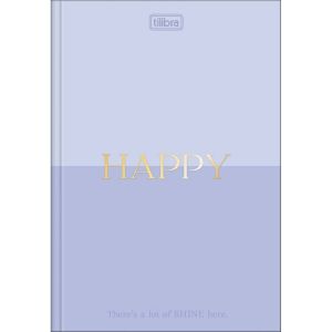 Caderno Brochura 1/4 Capa Dura Happy 80 Folhas Tilibra (Sortido)