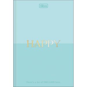 Caderno Brochura 1/4 Capa Dura Happy 80 Folhas Tilibra (Sortido)