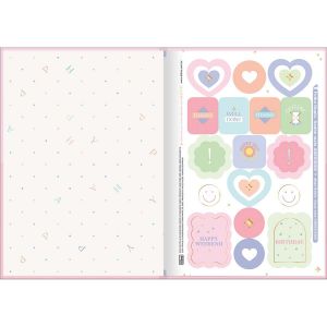 Caderno Brochura 1/4 Capa Dura Happy 80 Folhas Tilibra (Sortido)