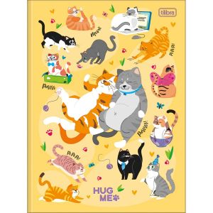 Caderno Brochura 1/4 Capa Dura Hug Me 80 Folhas Tilibra (Sortido)