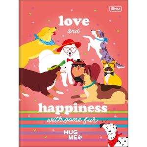 Caderno Brochura 1/4 Capa Dura Hug Me 80 Folhas Tilibra (Sortido)