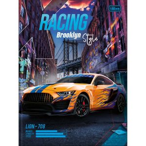 Caderno Brochura 1/4 Capa Dura X-Racing 48 Folhas Tilibra (Sortido)