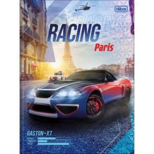 Caderno Brochura 1/4 Capa Dura X-Racing 48 Folhas Tilibra (Sortido)